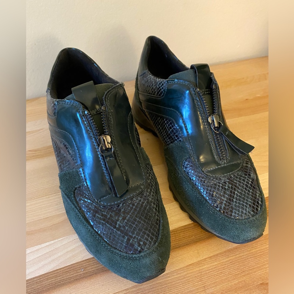 Geox Respira Italian Leather Insulated Zip up Shoes Size 37